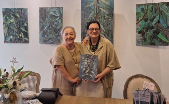 Şeyda Gürsoy Çoban’dan zeytine resim sanatıyla cansuyu