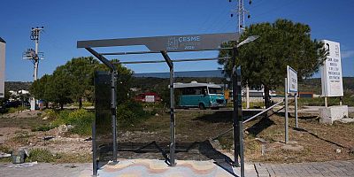 Çeşme’de Dolmuş Durakları Yenileniyor